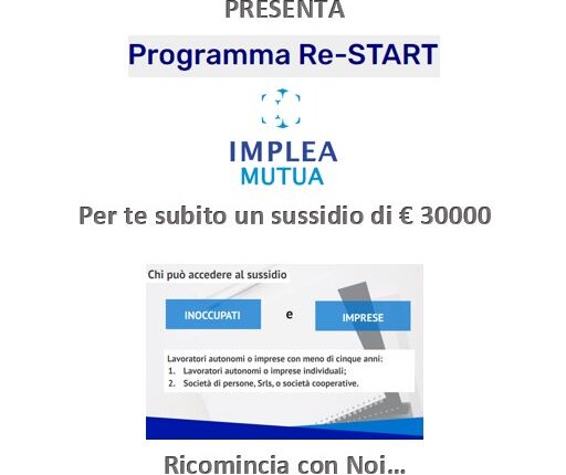 Immobildeal presenta il progetto Re-Start: subito 30000 € senza garanzie personali